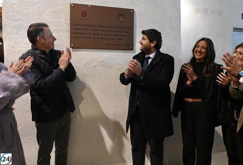 López Miras reabre plaza de toros de Lorca tras remodelación financiada por la CARM.