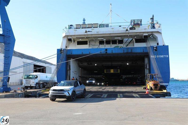 El Puerto de Cartagena inicia el tráfico ro-ro de importación de 1.000 vehículos