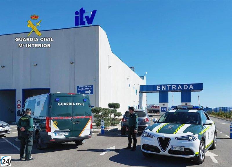 Desarticulan banda delictiva implicada en fraudes en ITV de Murcia.