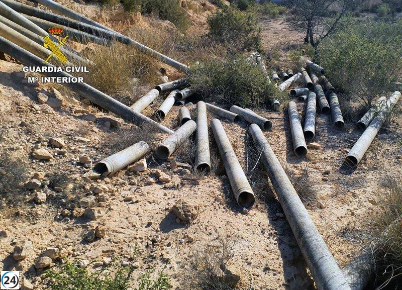 La Guardia Civil desmantela vertedero ilegal de amianto en Murcia