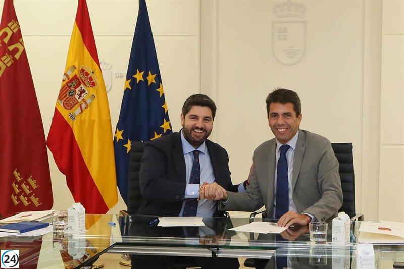 López Miras y Mazón abogan por un pacto nacional del agua en Murcia