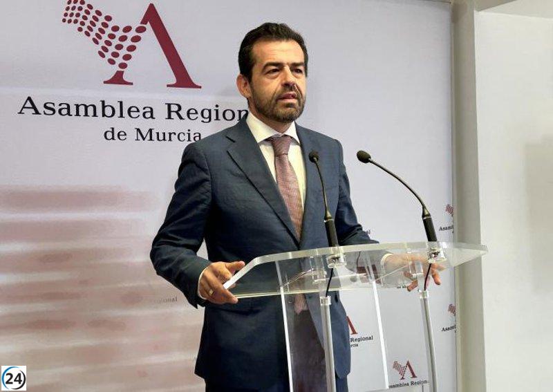 VOX espera que la Mesa de la Asamblea discuta la reforma de la ley del Mar Menor en su próxima reunión.