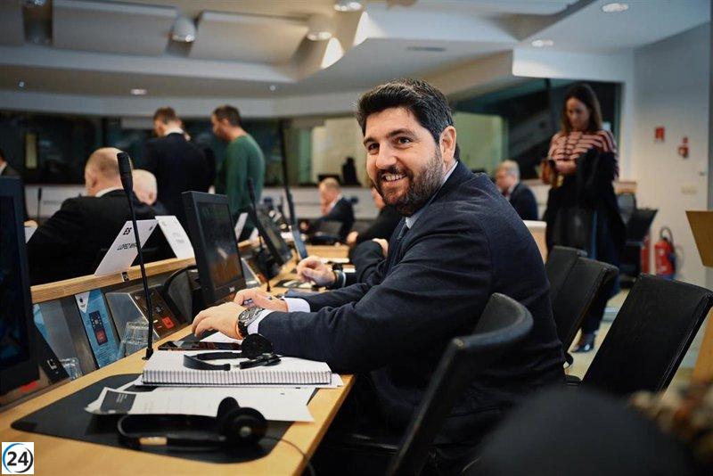 El Comité de las Regiones nombra a López Miras ponente de la Estrategia Industrial de Defensa de la UE.
