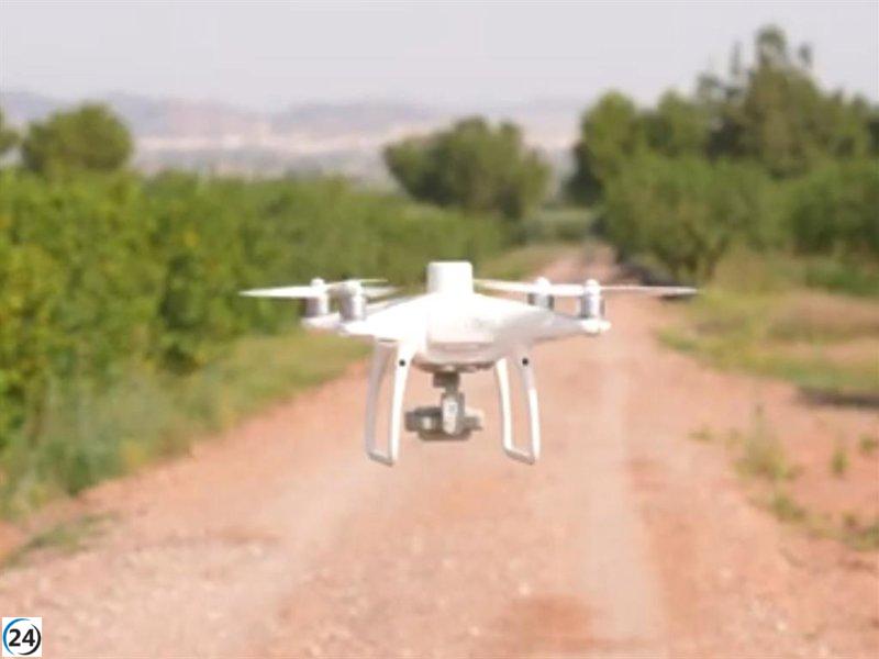 Nuevo proyecto agrícola regional con drones y satélites junto a la Fundación Alimer.