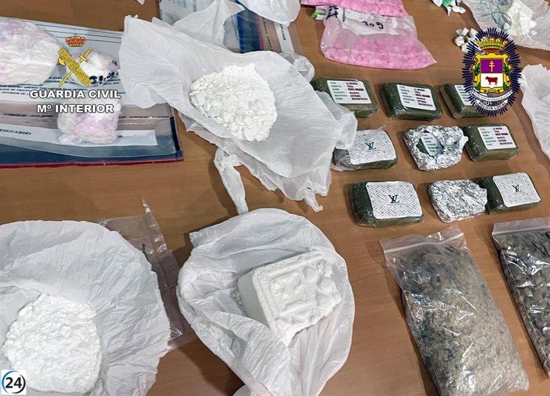 Grupo de 13 personas detenidas por operar dos laboratorios y tres puntos de venta de droga en la Región.
