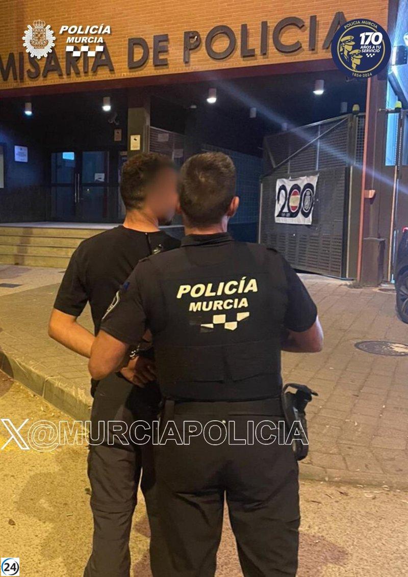 Arrestado ladrón por intento de robo en Murcia.