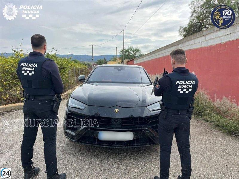 Hombre fugitivo a gran velocidad en coche deportivo es identificado por la Policía Local de Murcia.