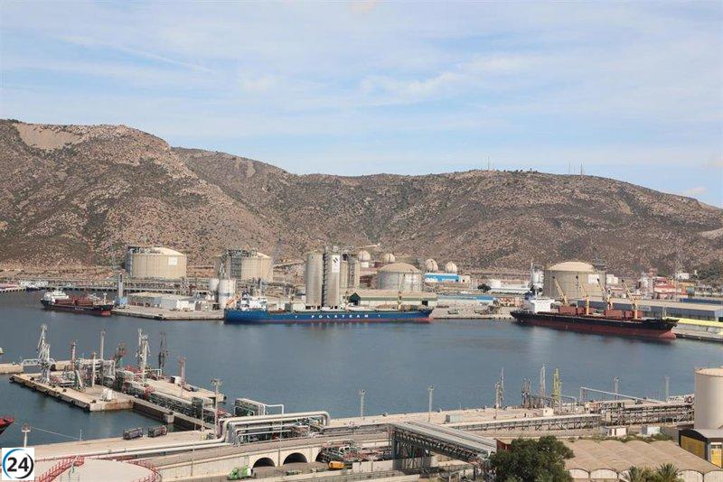 El Puerto de Cartagena alcanza los 30 millones de toneladas en carga hasta octubre.