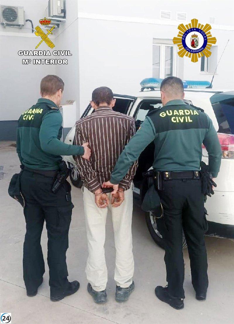 Detenido en Calasparra el sospechoso de una serie de robos en viviendas rurales.