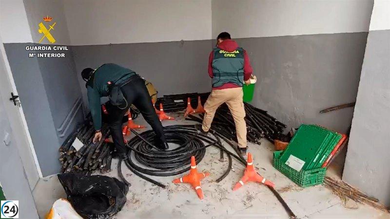 Desarticulan banda dedicada al robo de cable de cobre en la comarca del Noroeste.
