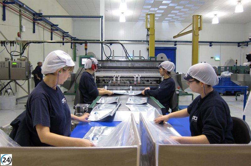 Aumento del 9,3% en la producción industrial de Murcia en diciembre, superando la media nacional por 4,6 puntos.