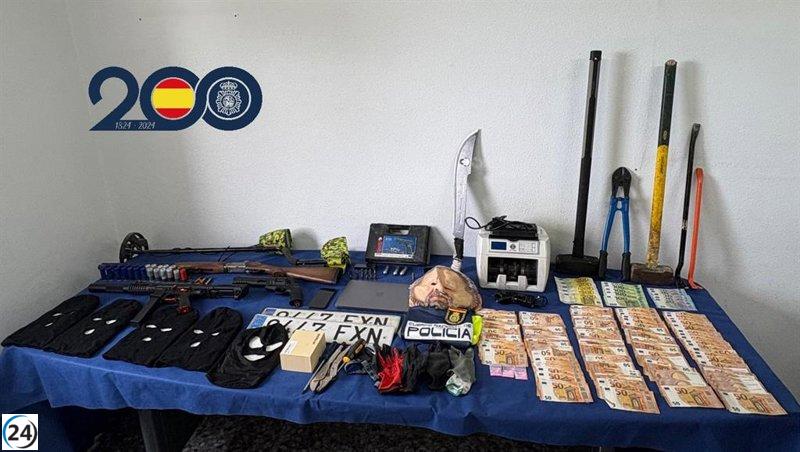 Desarticulada red delictiva en la región: seis arrestados por 11 robos violentos.