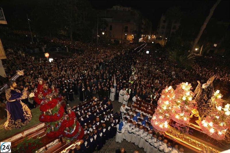 Multitudes experimentan la fervorosa espiritualidad del Encuentro en la Semana Santa cartagenera.