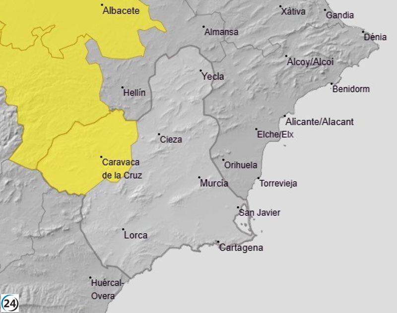 Alerta amarilla por tormentas y lluvias en el Noroeste este miércoles por la tarde y noche.
