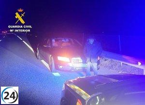 Detienen a un hombre de 74 años tras recorrer 20 km en sentido opuesto en la AP-7.
