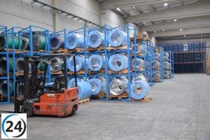 Aumento del 3% en ventas industriales en Murcia durante marzo.