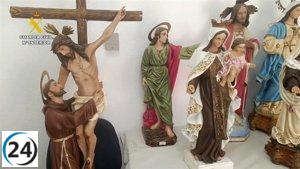 Recuperan más de 50 imágenes religiosas sustraídas en Murcia, Santomera y Alicante.