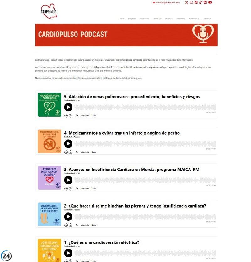 El SMS presenta 'CardioPulso Podcast' para educar sobre salud cardiovascular.