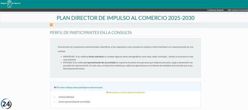 Ciudadanos se involucran en el diseño del Plan de Impulso al Comercio 2025-2030.