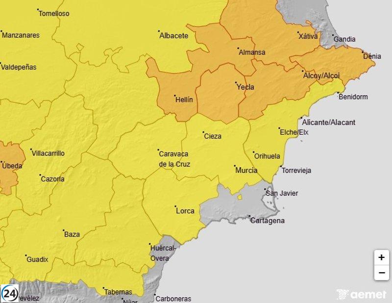 Alerta naranja por tormentas y lluvias en el Altiplano.