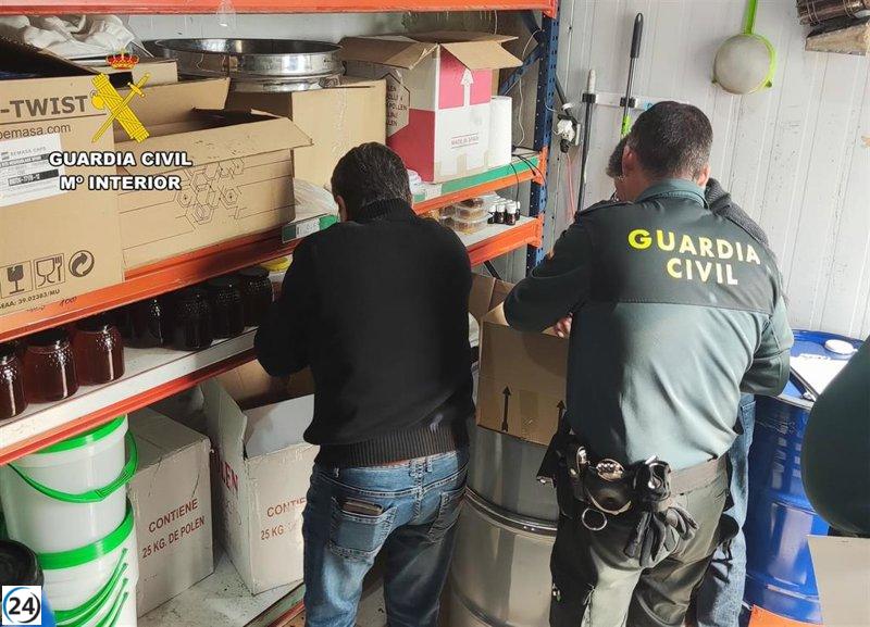 Operativo de la Guardia Civil desarticula en Cieza un comercio ilícito de miel y sus productos.