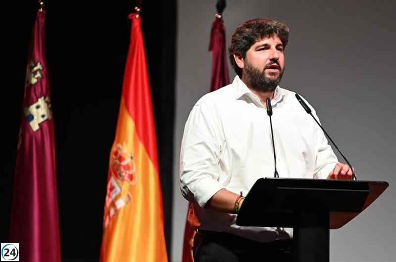 López Miras respalda a Feijóo como la única opción frente al caos y la corrupción del gobierno de Sánchez.
