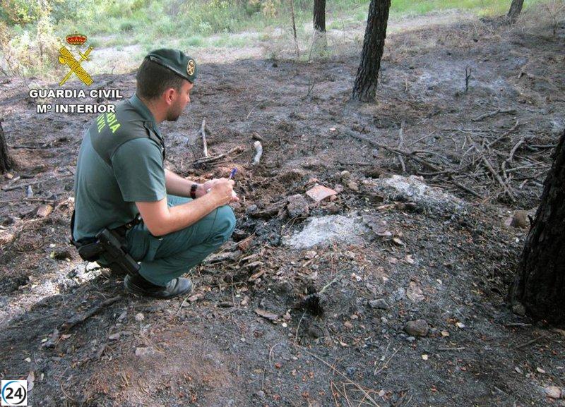 Detienen a residente de Moratalla por devastador incendio que arrasó mil metros cuadrados de bosque.