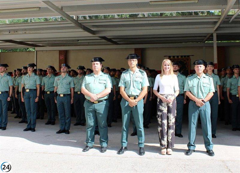 Incorporación de 165 nuevos guardias civiles en la Región de Murcia.