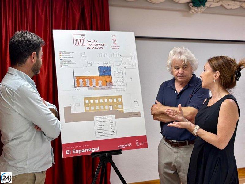 Murcia abrirá sala de estudio 24/7 en El Esparragal.
