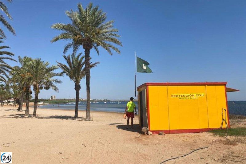 La playa de Villas Caravaning recibe luz verde para los bañistas tras informes positivos de Salud.