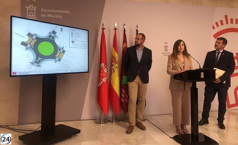 Ayuntamiento de Murcia lanza el último golpe para la nueva rotonda en el Polígono Industrial Oeste.