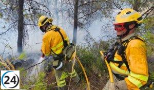 Controlado el incendio en Cañada del Lentisco, Caravaca de la Cruz.