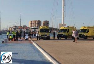 Un niño de 9 años y una mujer gravemente heridos por una hélice en La Manga.