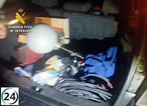 Desmantelan banda que asaltaba chalets en Mula y arrestan a cuatro implicados.