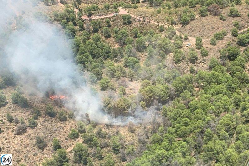 Apagan incendio en Moriana, Alhama de Murcia.