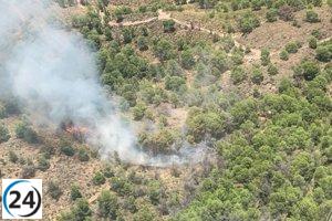 Apagan incendio en Moriana, Alhama de Murcia.