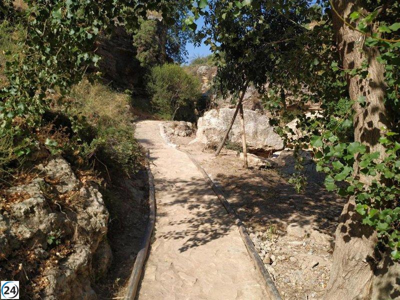 Concluyen las labores de restauración ambiental en el Salto del Usero tras las inundaciones.