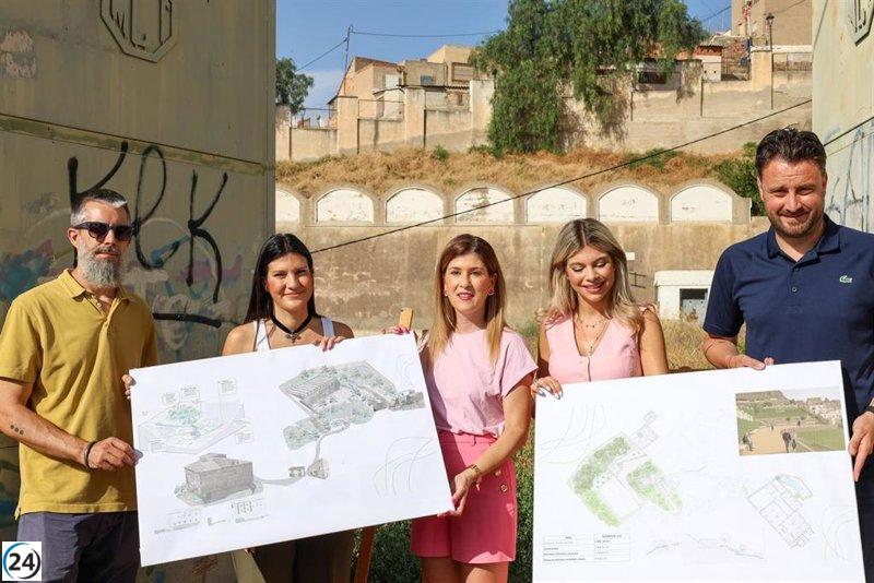 Lorca transforma depósitos de agua en un parque ecológico en el Barrio de Santa María.