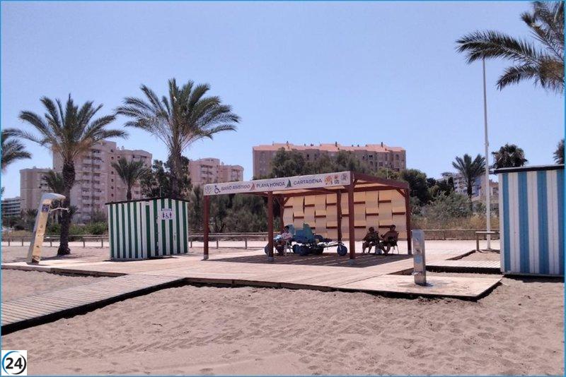 Seis décadas de playas en la Región son viables con asistencia, y tres se acreditan como 'zonas accesibles'.