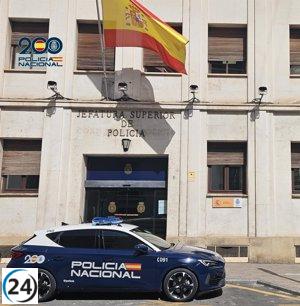 Detenido un hombre por robo en un autolavado de Murcia.