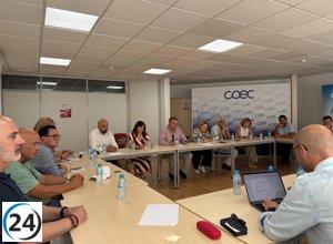 COEC presenta plan para regular el uso de la costa y mejorar la vigilancia en el Mar Menor.