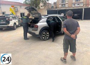 Detenido en Bullas el sospechoso de provocar dos incendios forestales.