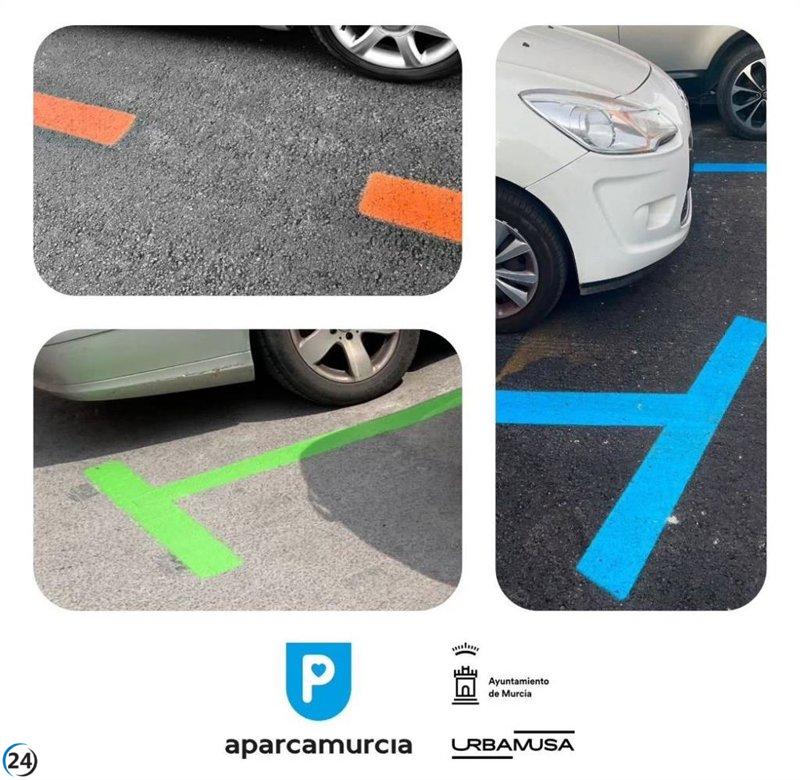 Murcia elimina costo de estacionamiento en zonas azul, verde y naranja durante agosto.
