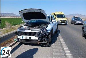 Grave accidente en Alhama: cuatro heridos, incluida una adolescente de 13 años.