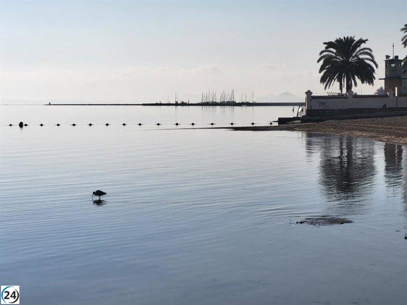 El Mar Menor se mantiene estable en agosto con condiciones normales.