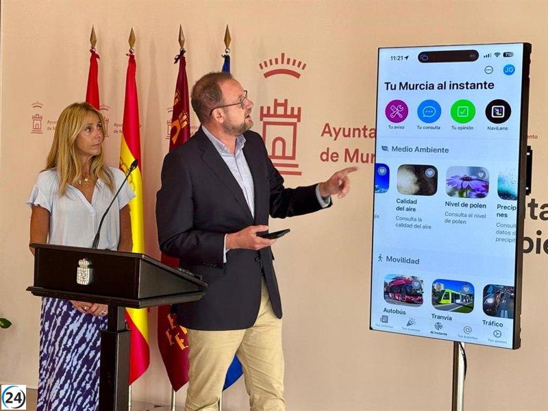 La app 'Tu Murcia' mejora al añadir un pluviómetro que ofrece datos en tiempo real a los usuarios.