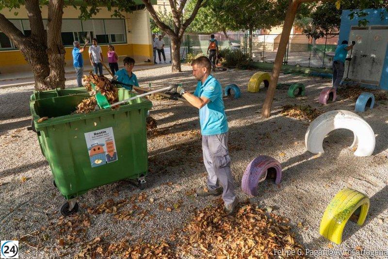 Cartagena finaliza el mantenimiento en colegios antes del inicio del año escolar.