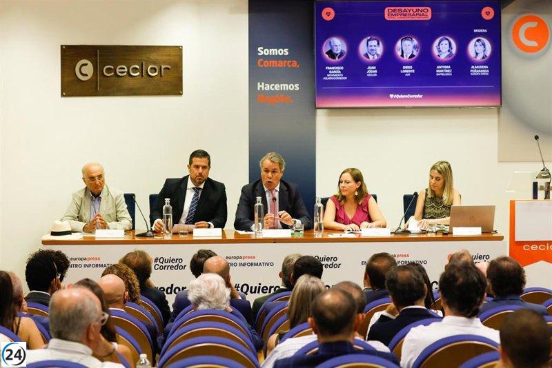 Empresarios exigen el cumplimiento de plazos en las obras del Corredor Mediterráneo.