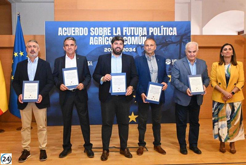 López Miras y el sector agrícola unen fuerzas por una PAC equitativa para la Región.