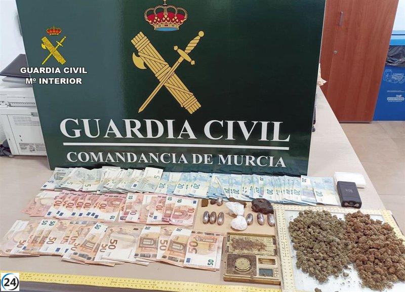 Desarticulan red de narcotráfico en hogar de San Javier, Murcia.